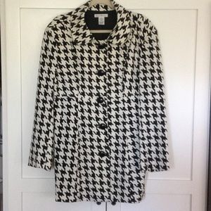 Susan Bristol Houndstooth Coat